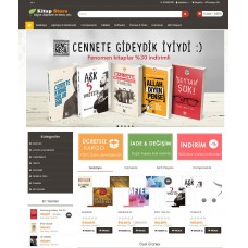 Kitap Mağazası E -ticaret  Site Teması