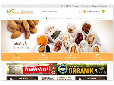 Şarküteri ve Yöresel Ürünler Satış  Opencart 3x Site Teması